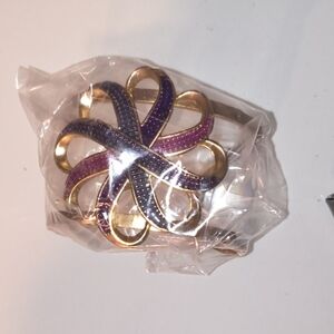 Avon Purple Infinity Cuff Bracelet